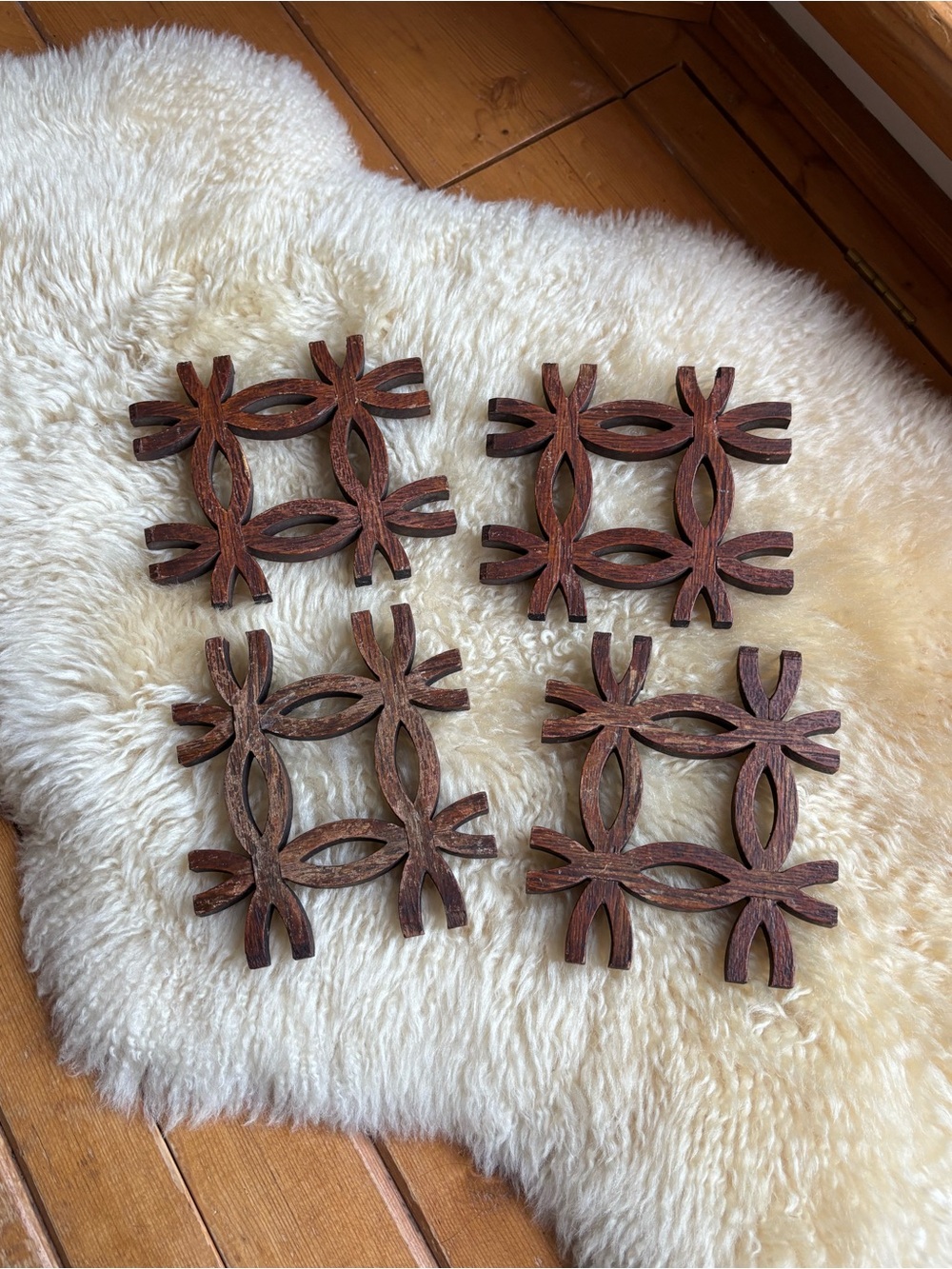 Vintage Wooden Coasters